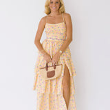 Skye Ruffle Maxi Dress - Yellow