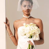 Pearl Petals Choker: Pearl with 18k Gold Plating