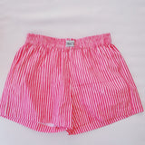 Hannah Boxer Shorts -  Pink/White Striped