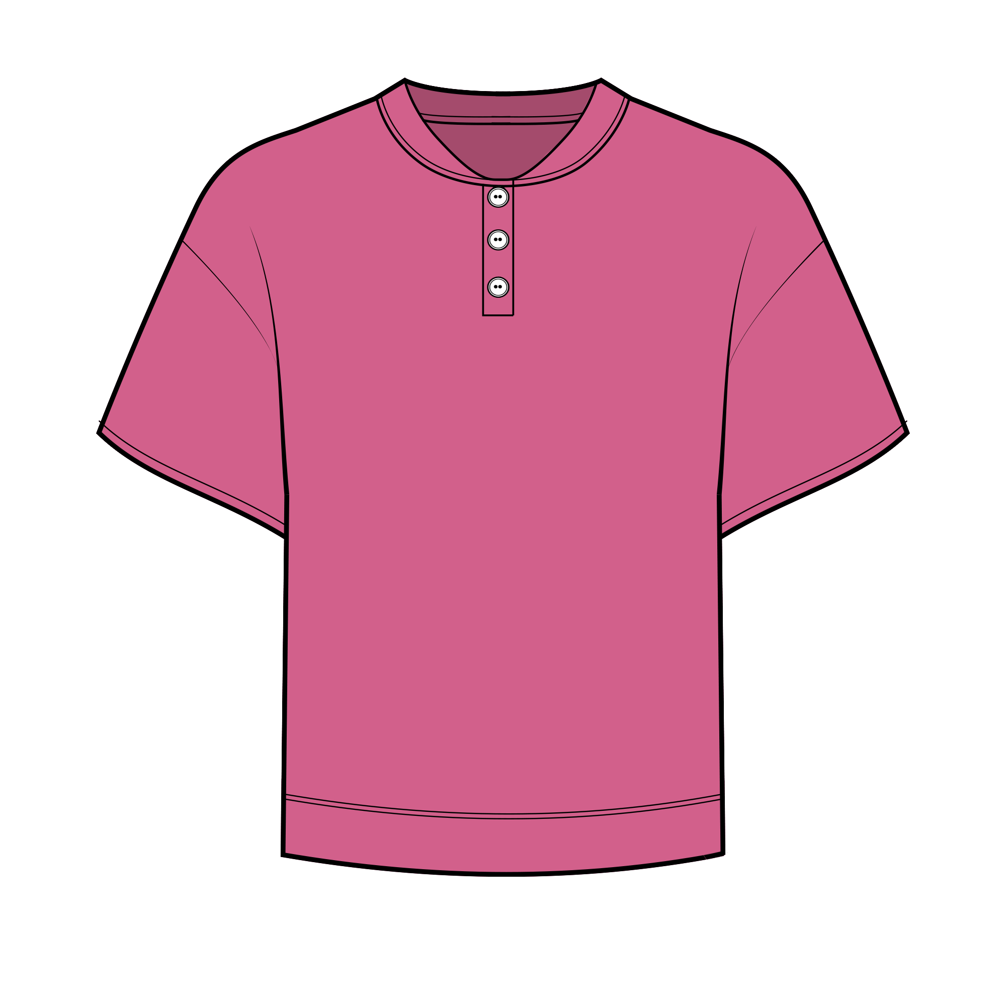 Fancy Half Button Short Sleeve Terry Top