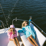 Breakers Oversized Lightweight Mockneck - Ocean Teal