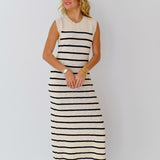 Kennedy Sweater Midi Dress - Natural