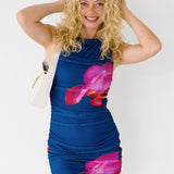 Alyiah Mesh Mini Dress - Navy