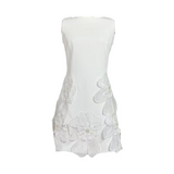 Miranda Floral Mini Dress - White