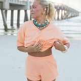 Fancy French Terry Mini Shorts
