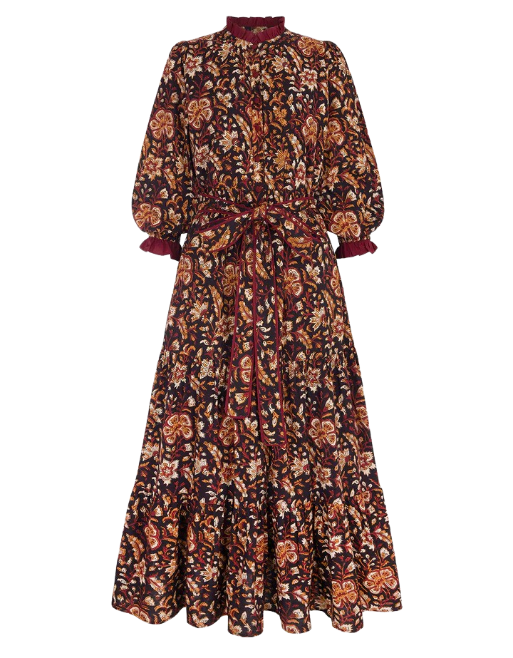 Callahan Maxi Dress - Rust