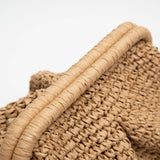 Bila Hinge Straw Clutch Bag - Ivory