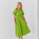 Bri Midi Cutout Dress - Green