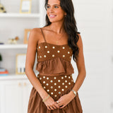 Eden Skirt Set - Brown