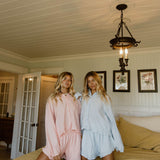 Elle Stripe Woven Set - Lt Pink