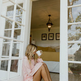 Elle Stripe Woven Set - Lt Pink