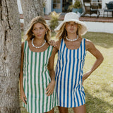 Payton Striped Mini Dress - Green