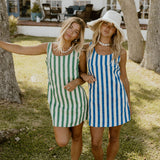 Payton Striped Mini Dress - Green