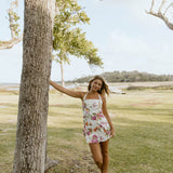 Harper Floral Bubble Dress - White Floral