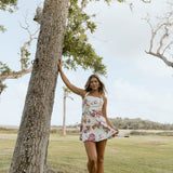 Harper Floral Bubble Dress - White Floral