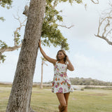 Harper Floral Bubble Dress - White Floral