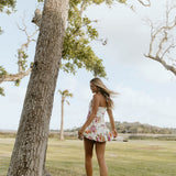 Harper Floral Bubble Dress - White Floral