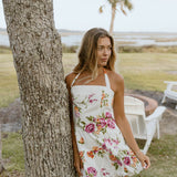 Harper Floral Bubble Dress - White Floral