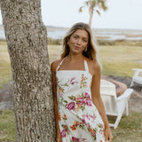 Harper Floral Bubble Dress - White Floral