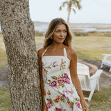 Harper Floral Bubble Dress - White Floral