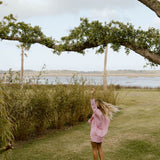 Haleigh Button Down Top -  Pink/White Striped