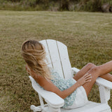 Madeline Strapless Top - White/Blue/Green