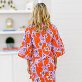 Jody Balloon Sleeve Dress - Orange Mix