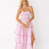 Isla Ruffle Maxi Dress - Pink