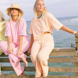 Fancy Striped Button Pants