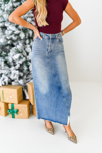 Drew Denim Skirt