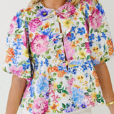 Daisy Top - White Multi