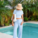 Skylar Sweater Set - Lt Blue