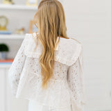 Kylie Peter Pan Collar Top - Off White
