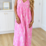 Lizzy Maxi Dress - Pink Cream