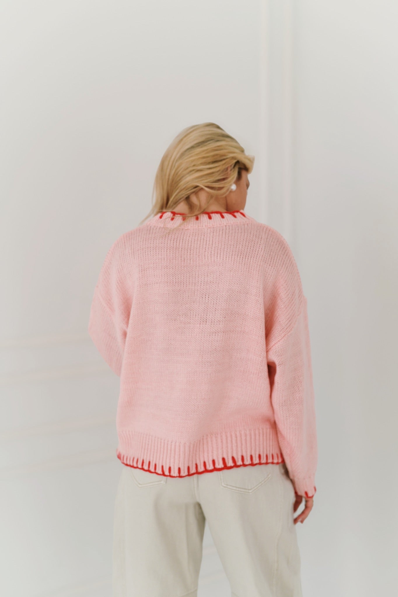 Daphne Lobster Sweater - Pink/Red