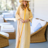 Karsyn Striped Maxi Shirt Dress - Yellow