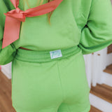 Fancy Fleece Lined Mini Shorts - Palm
