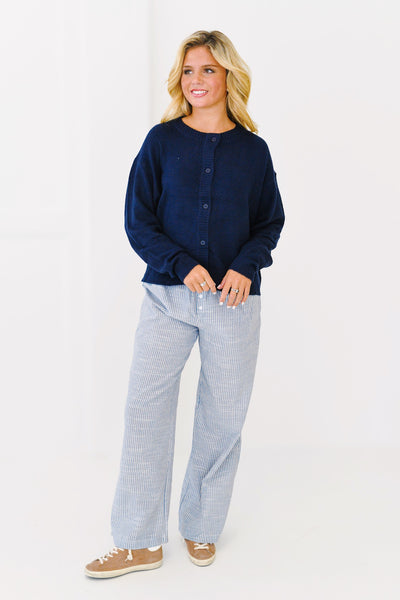 Naomi Pants - Chambray Gingham