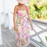 Garden Dreams Midi Dress - Floral Multi