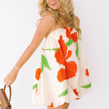 Gabby Bubble Dress - Natural Orange