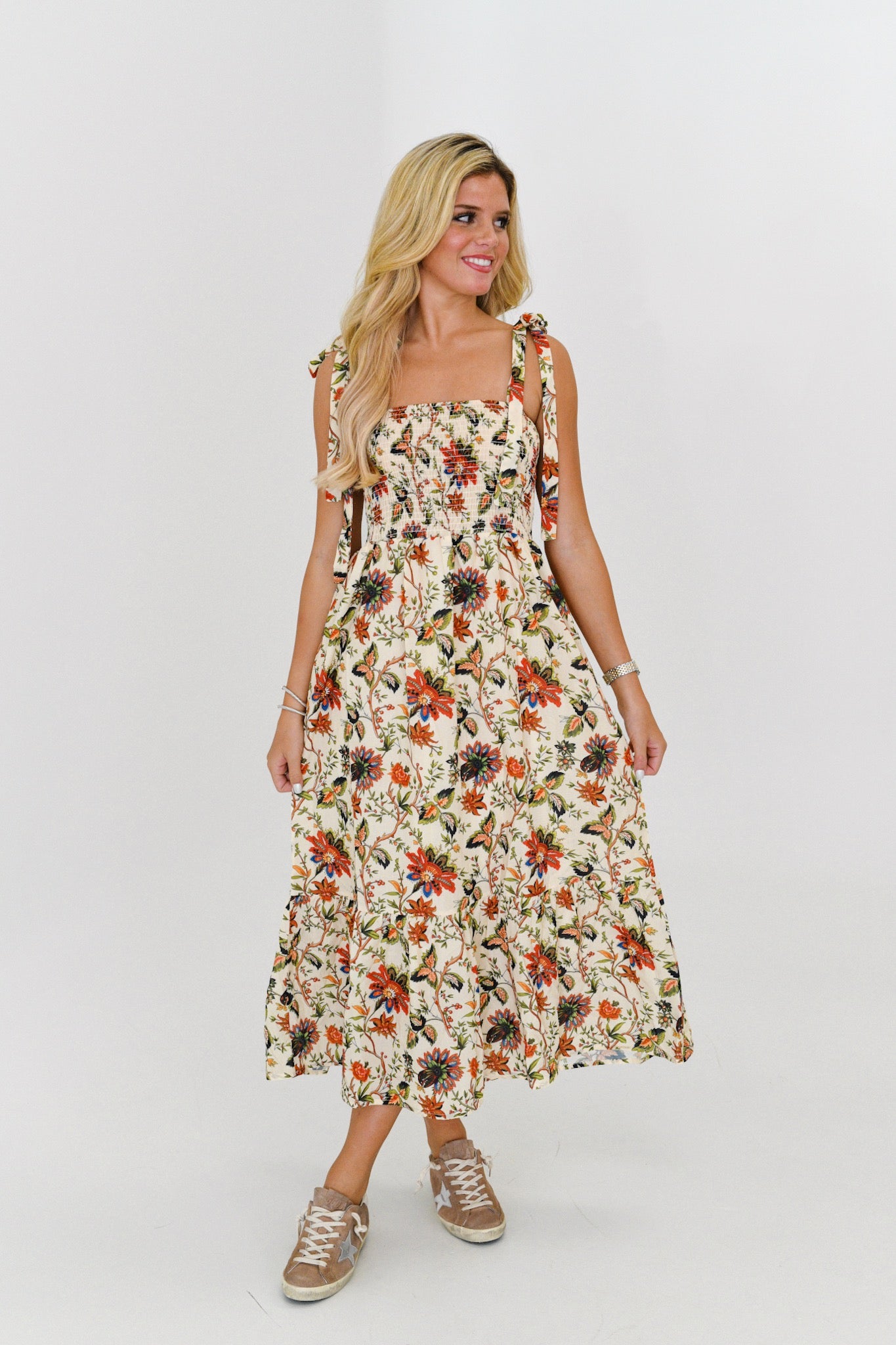 Darcy Midi Dress - Floral Multi