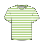 Fancy Short Sleeve Striped Top