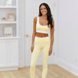 Ensley Contrast Athletic Top - Lemon