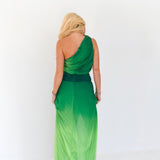 Anna Pleated Set - Green/Lime