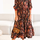 Callahan Maxi Dress - Rust