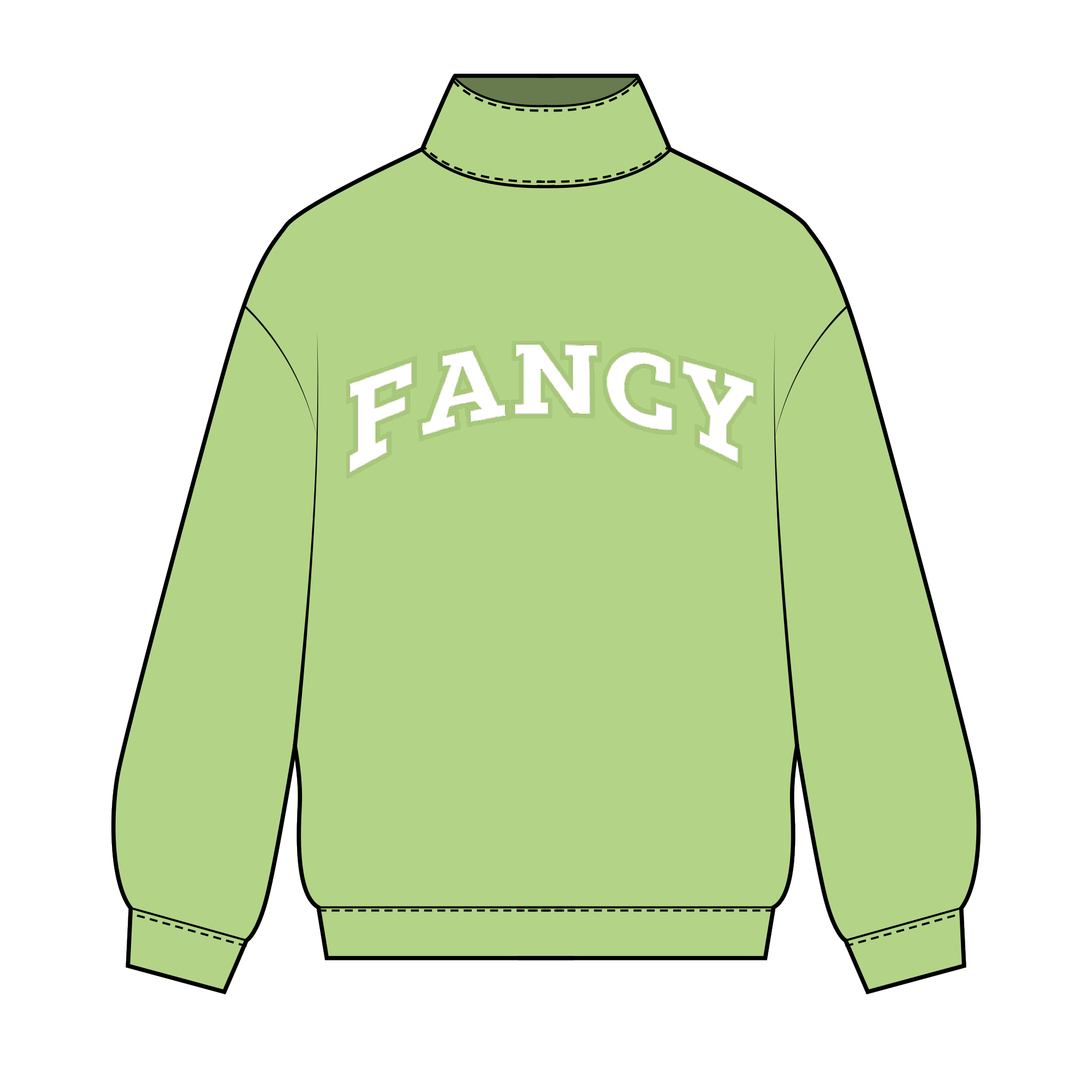 Fancy Oversized Mockneck