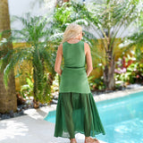 Madeline Knit Maxi Dress - Green