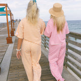 Fancy Striped Button Pants