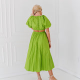 Bri Midi Cutout Dress - Green