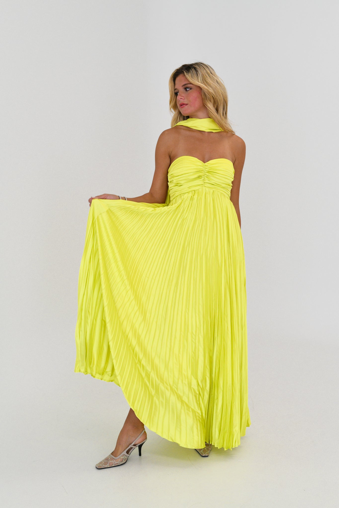 Lyla Dress - Lime